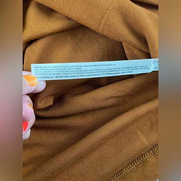 Free People Beach burnt orange  dress cover up XS NWOT - Picture 7 of 8